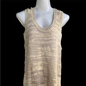 Saint Tropez West Long Knit Top/Vest, Size Large